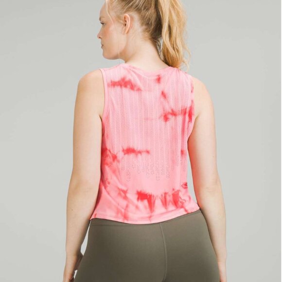 Lululemon Train to Be Tank Rain Marble Dye Raspberry Cream Medium 8 - Picture 10 of 11